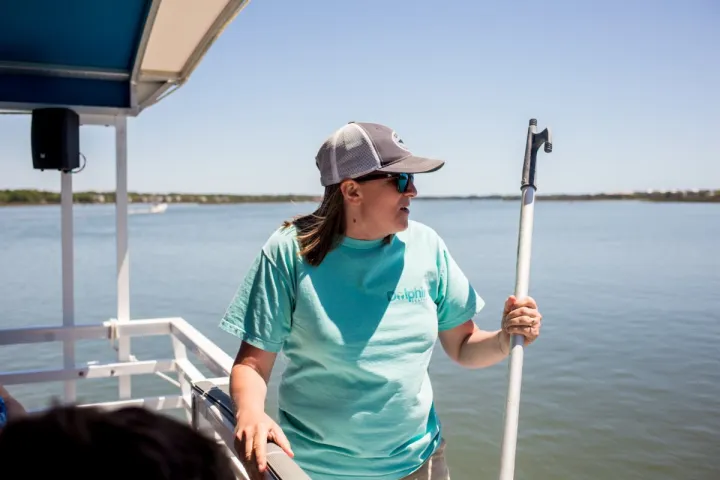 Dolphin Seafari Crew and First Mate